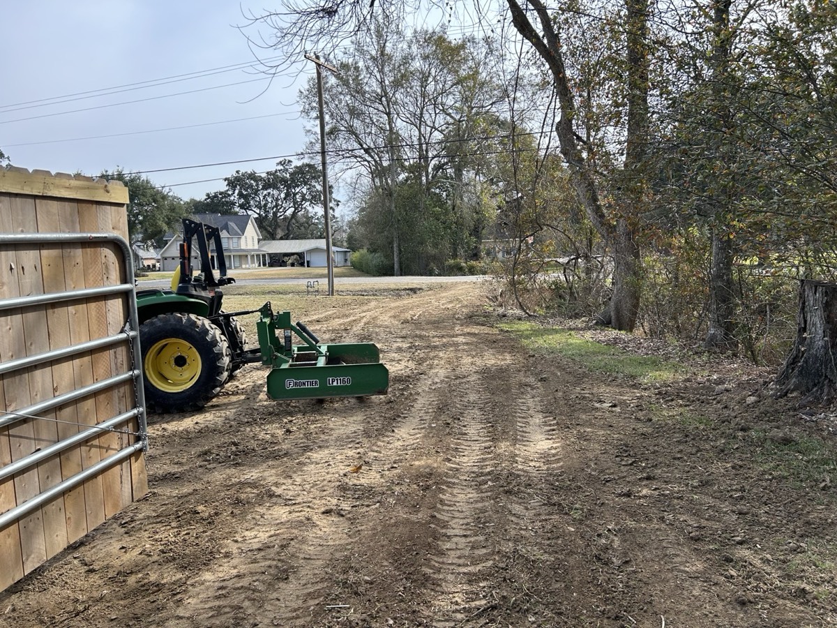 Land clearing with tractor — Line & Grade Land Services, Lafayette, Louisiana