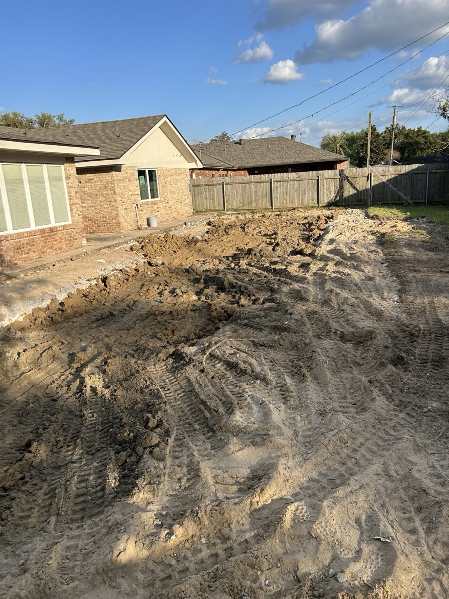 Excavation and site preparation — Line & Grade Land Services, Lafayette, Louisiana